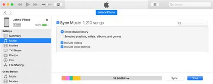 Can't manually sync music to iPhone?