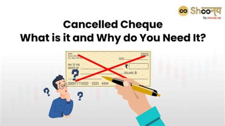 Can a bank check be Cancelled?
