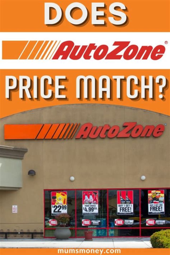 Does AutoZone have price match?