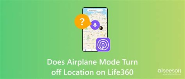 Does turning on airplane mode stop sharing location?