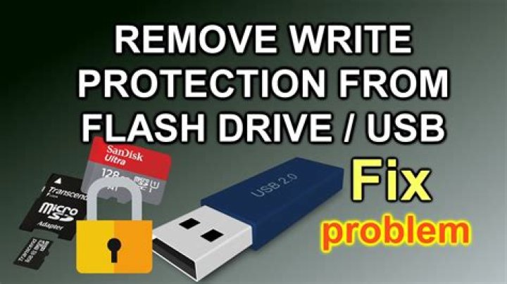 How can I remove write protection from my Sandisk pen drive?