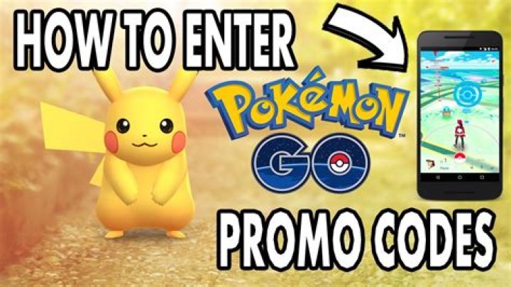 How do you get promo codes for Pokemon go?