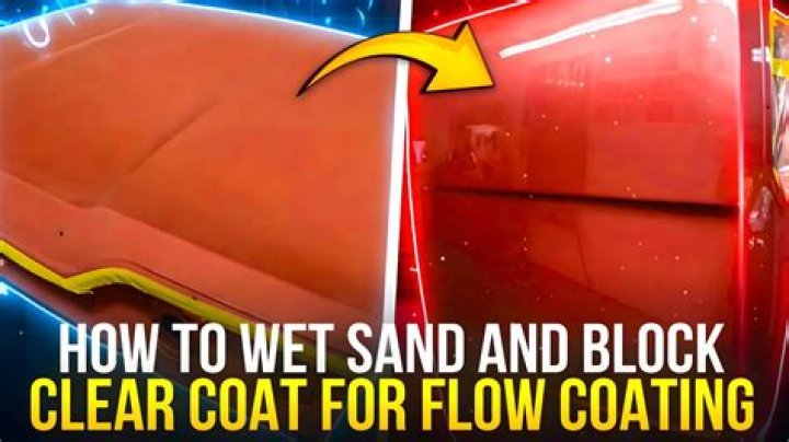 How do you wet sand after clear coat?