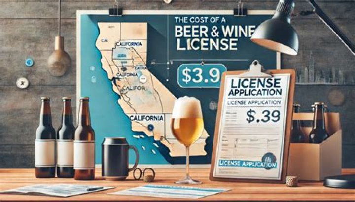 How much does a beer and wine license cost in California?
