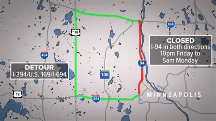 Is i 94 closed this weekend in Detroit?