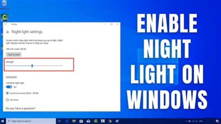Is there a night light app?