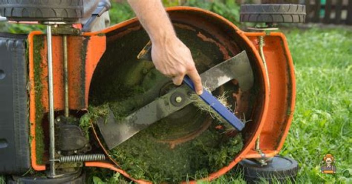 What do you sharpen lawn mower blades with?