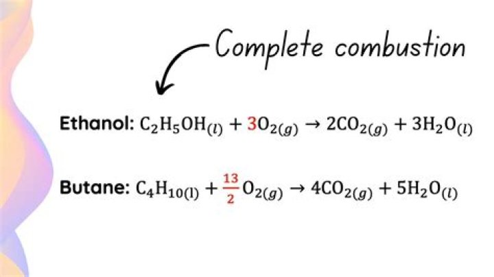 What does ethanol release when burned?