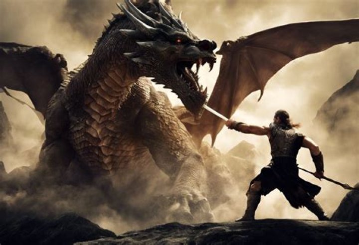What does Grendel do when Beowulf grabs his hand?
