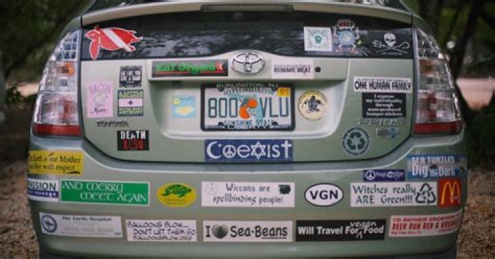 What does the blue and yellow equal sign bumper sticker mean?