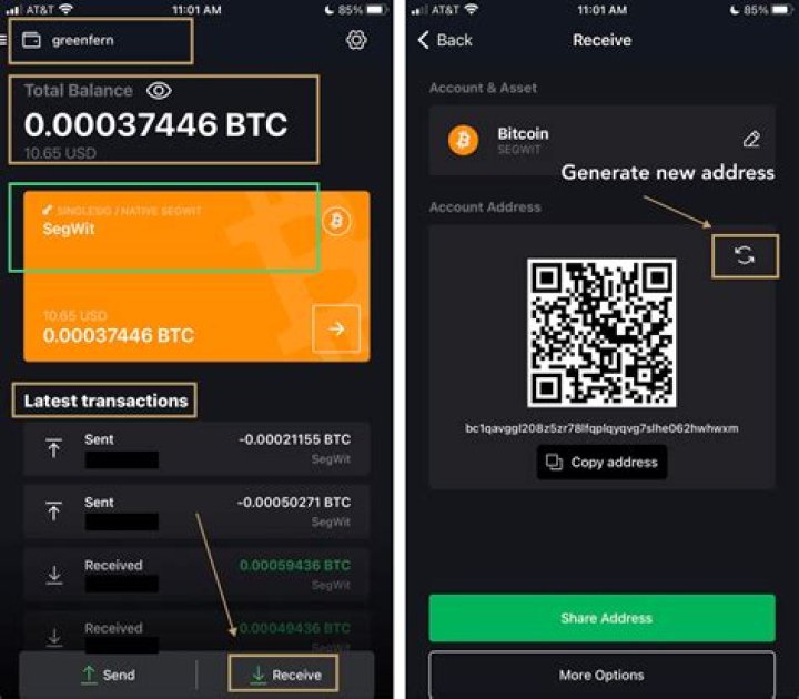 What is a Bitcoin core address?