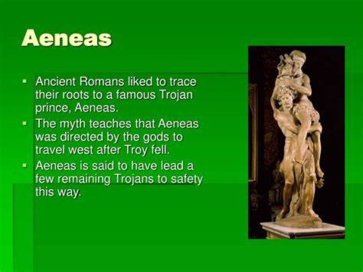 What race is Aeneas said to have founded?
