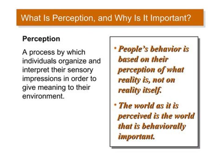 Why is depth perception important?