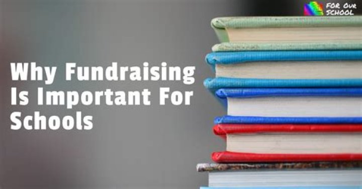 Why is fundraising important for schools?
