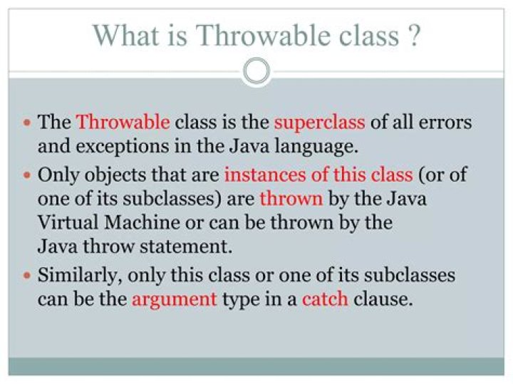 Why throwable is a class?